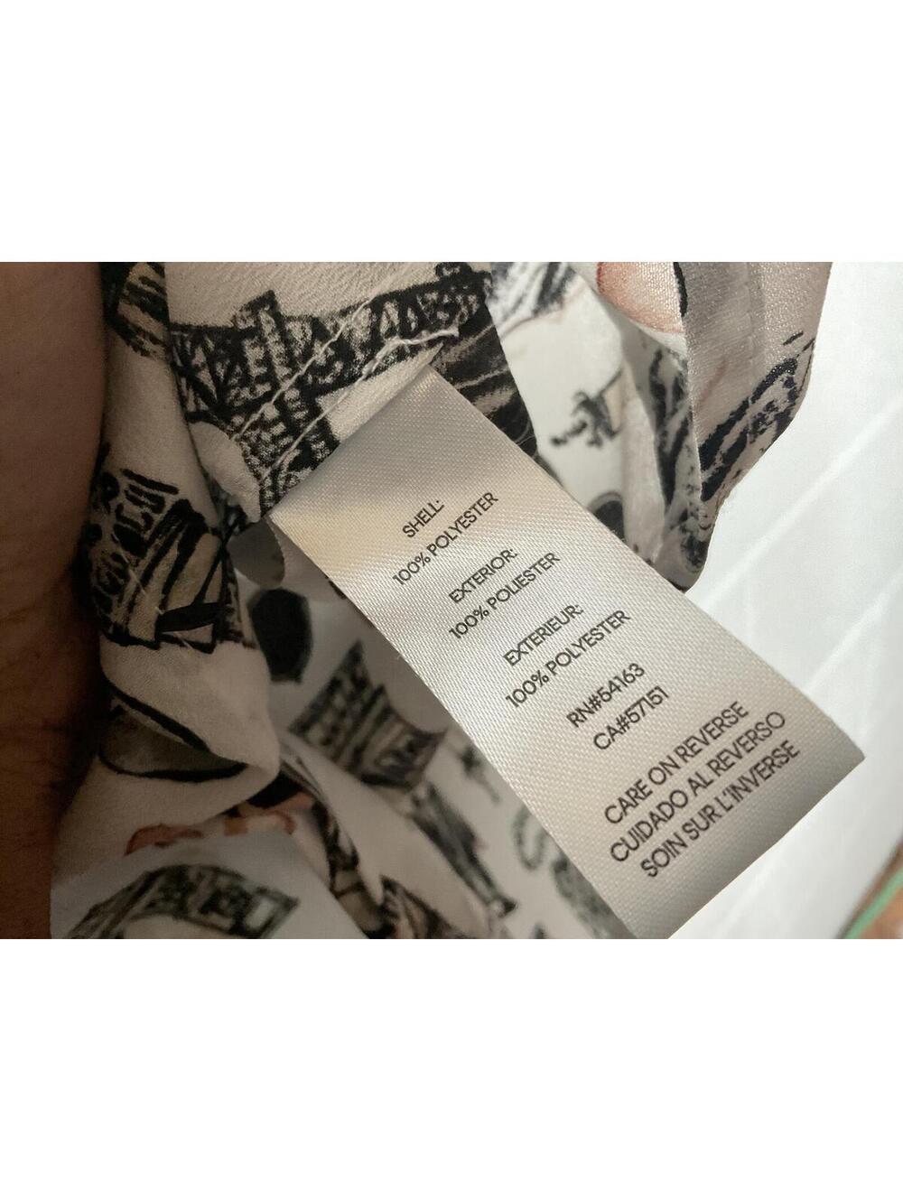 < Karl Lagerfeld Paris Whimsical Girly Fashion Button Up Shirt > - Picture 3 of 4